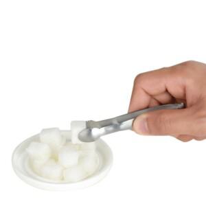 커피 설탕 클립 스테인레스 스틸 미끄럼 방지 통 얼음 팜 모양 음식 케이크 클램프 주방 가제 바 뷔페 황