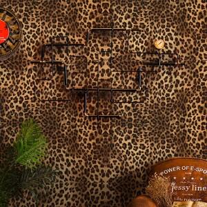 레오파드 프린트 셀프 접착 벽지 (홈 데코, 다이닝룸, 거실, 침실, TV 배경 벽 PVC 스티커)