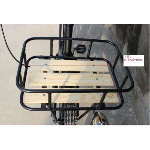 바스켓 앞짐받이 나무 자전거프론트랙 스타일 뒷자리 배달 블랙 자전거바구니 짐받이 가방 26인치24인치700c용 프론트백