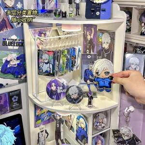 데스크탑 코너 스토리지 랙 대용량 계층화 된 침실 기숙사 기타 박스 간판 바 디스플레이