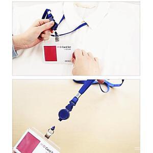 [2개구성] 1p 가로 파랑 케이스세트 릴홀더 고리 이름태그 네임태그 ARW609BA2