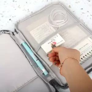 그레이 13인치 태블릿 파우치 지퍼 패드 수납 가방 탭 케이스 보관