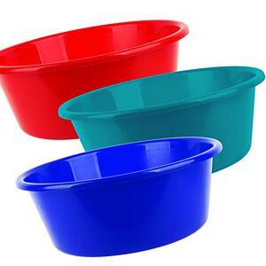 [2개구성] 국산 하모니 컬러 9호 색상랜덤 대야 통 김장 대형 플라스틱 이 다라 고무 KWFH29GY