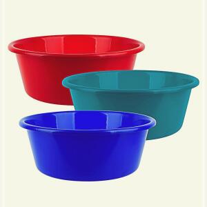 [2개구성] 다라 대야 플라스틱 컬러 고무 통 색상랜덤 국산 김장 대형 이 10호 하모니 LWFH29J1