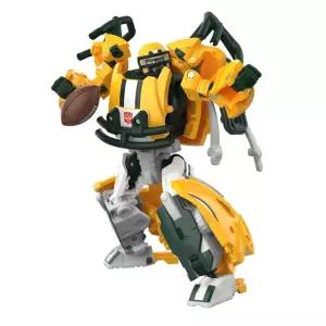 Transformers NFL Green Bay Packers 툰드라 프라임 14.9cm(5.5인치) 액션 피규어, 로봇에서 헬멧으로 변경