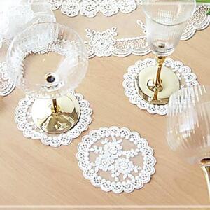 [2개구성] 리빙하임 레이스 패브릭 코스터 에스텔 마시피렌체 티 1P FAW9110A0