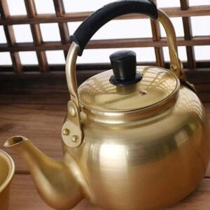[2개구성] 대원 1L 황 차 냄비 옛날 주방용품 양은 주전자 막걸리 커피 티 포트 EW8C6B3E