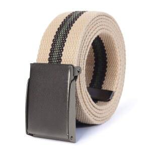 마일 하이 라이프 12가지 52인치까지 컷팅 캔버스 니켈 맞도록 버클 매트 벨트 플립탑 실버 색상 최대