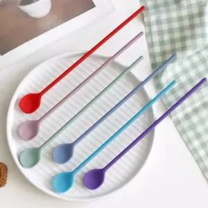 [마이모노샵][마이모노샵] 홈카페 티타임 하이볼 실리콘 컬러 롱티스푼 머들러 차수저 (17307860)