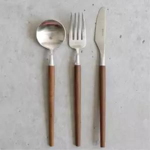 [마이모노샵][마이모노샵] 브런치 티타임 카페 메이플우드 티포크 심플 커트러리 (17307585)