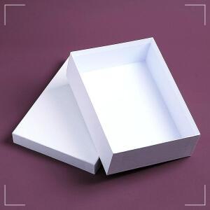 [2개구성] 업체HYJU협력체 이시아르 모던 뚜꺼운 29.5X21.5cm 원터치 크라프트 화이트 선물 상자 QWB6AF0F