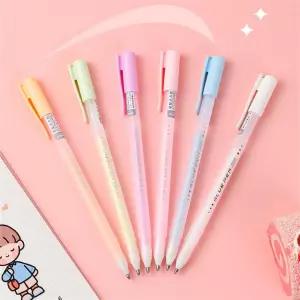 스크랩북 퀵 드라이 크래프팅 세트 종이 공예용 6PCS 멀티 컬러 스팟 펜 수제 문구류 DIY 호일 스탬프 학교