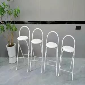 접이식 높은 의자 원형 폴딩 발디딤대 간편 바체어