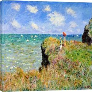 위코 아트 갤러리 랩드 캔버스 인쇄 벽 클 워크 1882년 클로드 모네 몬던 클래식 거실 주방 장식용 그림