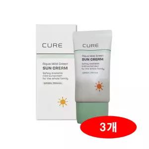 이지하우스 김정문알로에 큐어 아쿠아 마일드 그린 선크림 40ml 3개 JJ몰 716404