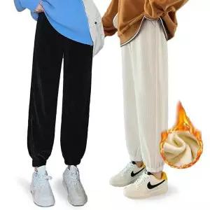 [하프클럽/셀러허브_여성트랜드패션]겨울 코듀로이 기모 와이드 조거팬츠