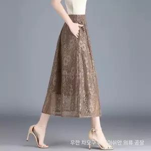 스파이더맨 치마 여사친 아일릿 레이스 플리츠 초여름 밴딩 A라인 OPH1