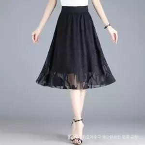 스파이더맨 스커트 캐주얼 여자 기장 프린트 A라인 밴딩 초여름 OPH1