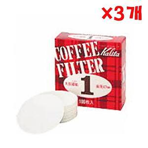 [2개구성] 칼리타 3개 원두 X 필터 펄프 종이 원형 100매 커피 1 LW4BC73A
