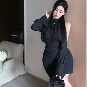 스파이더맨 치마 블랙 겨울 스몰 맵시 봄가을 여성치마 긴팔 24종 OPH1