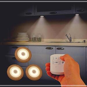 [2개구성] 조명등 WARM 리모컨포함 LED터치등3개 Set 휴대용 다용도후레쉬 작업등 AWAD2D54