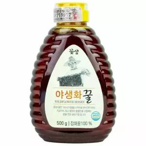 100% 500g 야생화 꽃샘 꿀 잡화꿀