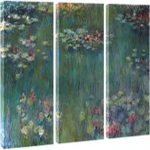 위코 아트 수련 캔버스 클로드 모네의 벽화 인쇄 유명한 유화 재현 예술품 침실 거실용 대형 클래식 플라워