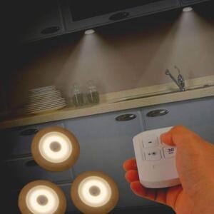 [2개구성] 조명등 WARM 리모컨포함 LED터치등3개 Set 휴대용 다용도후레쉬 작업등 EWAD2D54