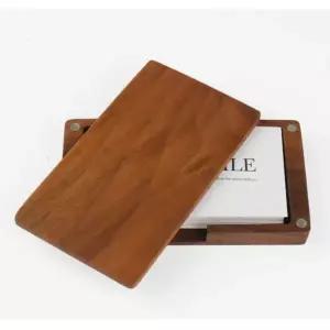 원목 책상 명함케이스 데스크 자석 명함통 명함집 하드케이스 명함