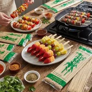 음식용 대나무 꼬치 25cm