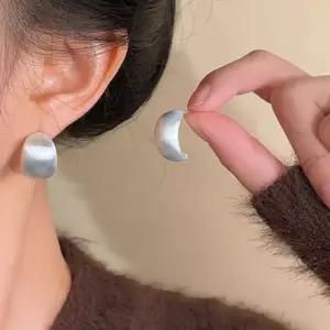 실버 은침 여성 링 드롭 볼드 은 이어링 귀걸이 골드