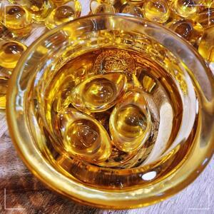 [2개구성] 인테리어 재물운 3개와 미니 세트 금전 풍수 금원보 복단지 KWB8366F