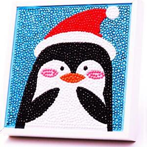 [2개구성] 1212 보석십자수 사각액자 세트펭귄 2개 소모품 자재 파츠 KWE8C4EF