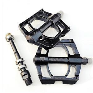 [2개구성] 경량 알루미늄 평페달 트리플베어링 1쌍 470G 교체 라이딩 운동 패달 자전거 HWCC496A