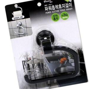 [2개구성] 휴지걸이 타일 벽 욕실용품 걸이 휴지거치 흡착 화장실 AEW7759B5
