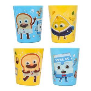 [2개구성] 머랭 4P 쥬스 집 음료수 치원 다용도 식기 주스 브레드이발소 컵 세트 아동 물 양치 KWBA3B7C