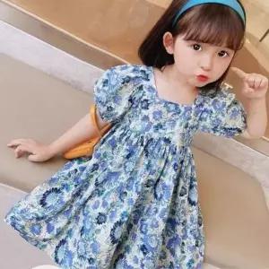 [에이치플러스몰]여름 여아 아쿠아 휴가 플라워 바캉스 롱 드레스 원피스 아기원피스