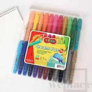 위플레이스 크레파스 펜타입 24색