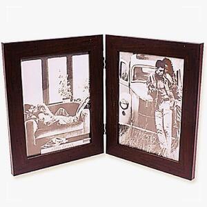 [2개구성] 모티브 탁상6x8W 15x20cm밤색 인테리어 스탠드 장식용 그림 원목 GJW1F13DB