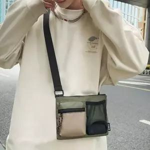 [룽스]폰 미니 크로스 백 여행 가방 카키베이지