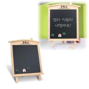 [2개구성] 메뉴 메모 자석 우드 붙이는 가정 분필 어린이교구 FLWD6F3E7