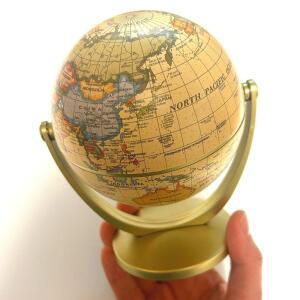 [2개구성] 인테리어 둥근 본 꾸미기 지도 미니사이즈 지구 학교 책상 원 교육 세계 LWFGD6B3