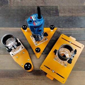 루터가이드 콤파스 원형 홈파기 트리머지그 원목 바닥판 가이드 원형지그 루터 보조 라우터