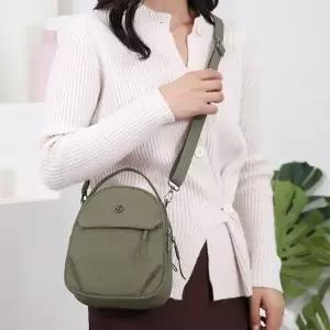 [룽스]백 휴대 여자크로스가방 폰 가방 카키