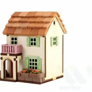 위라이즈 조립 오르골 집 만들기 (몽마르뜨) 음악장난감 집장난감