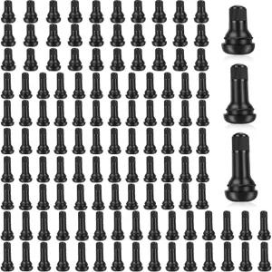 리세우보 120개 TR412 TR413 TR414 타이어 밸브 스템 - 0.453 림 홀 유니버설 핏 자동차 트럭 트레일러 ATV