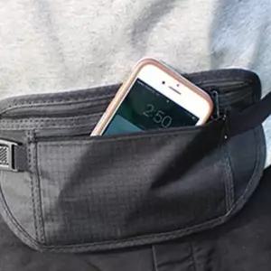 수납 힙색 블랙 남녀공용 보관 카드 가방 허리 여권 CWBFE9CA