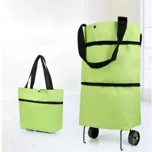 [룽스]접이식 핸드카트 핸드카 장바구니 2개