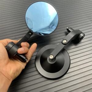 범용 바이크 오토바이 바 엔드 미러 카페 레이서 후면보기  SXR700 Ducati Scrambler BMW 호환 Rninet