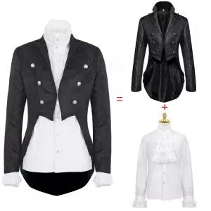 유럽풍 코스프레 S 왕실 블랙 귀족 뮤지컬 슬릿